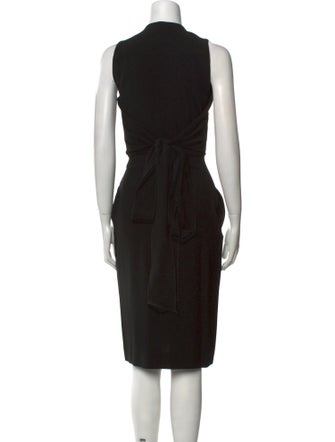 L'Agence Crew Neck Midi Length Dress
