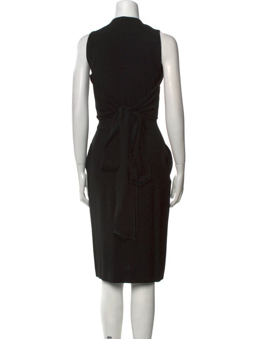 L'Agence Crew Neck Midi Length Dress