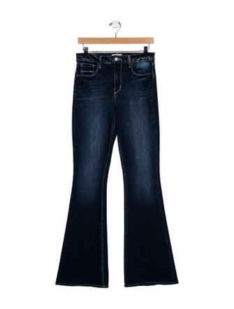 L'Agence Mid-Rise Wide Leg Jeans