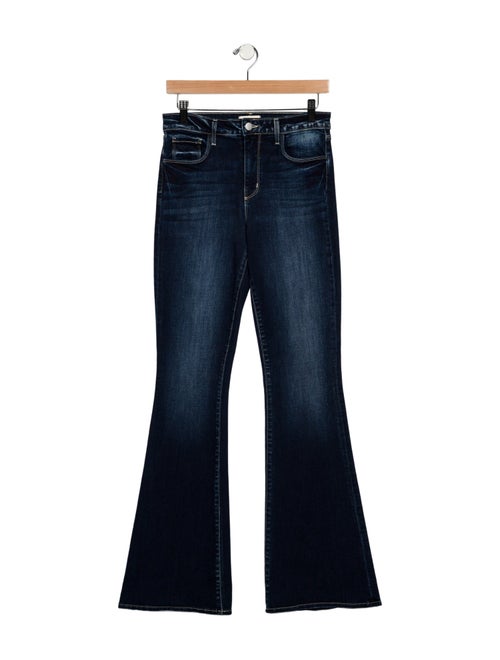 L'Agence Mid-Rise Wide Leg Jeans