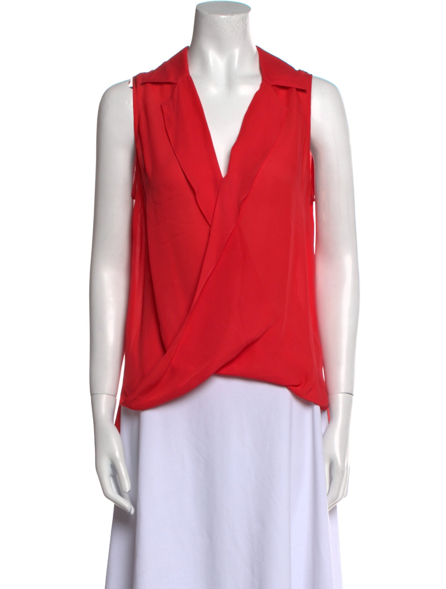 L'Agence Silk Sleeveless Blouse
