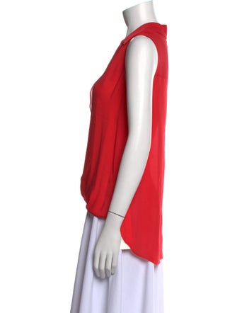 L'Agence Silk Sleeveless Blouse