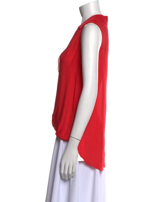 L'Agence Silk Sleeveless Blouse