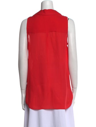 L'Agence Silk Sleeveless Blouse