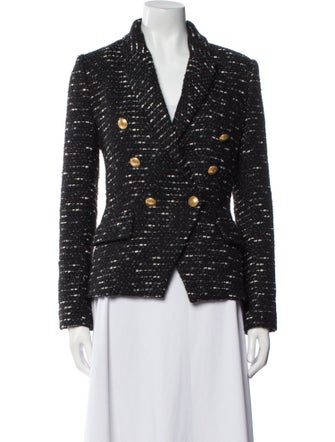 L'Agence Tweed Pattern Blazer