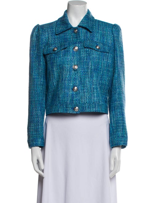 L'Agence Tweed Pattern Evening Jacket