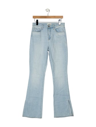 L'Agence Mid-Rise Wide Leg Jeans