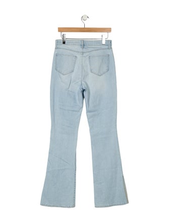 L'Agence Mid-Rise Wide Leg Jeans
