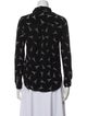 L'Agence Printed Long Sleeve Button-Up Top
