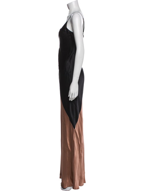 L'Agence Silk Long Dress
