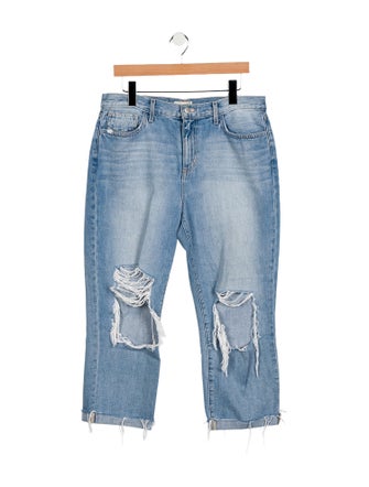 L'Agence Mid-Rise Straight Leg Jeans