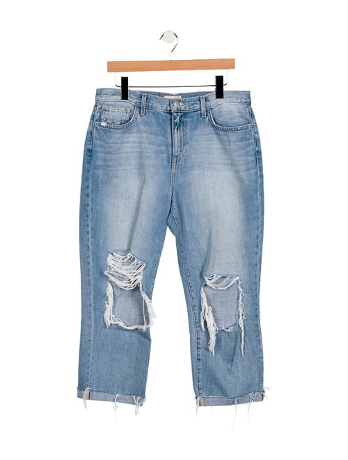 L'Agence Mid-Rise Straight Leg Jeans