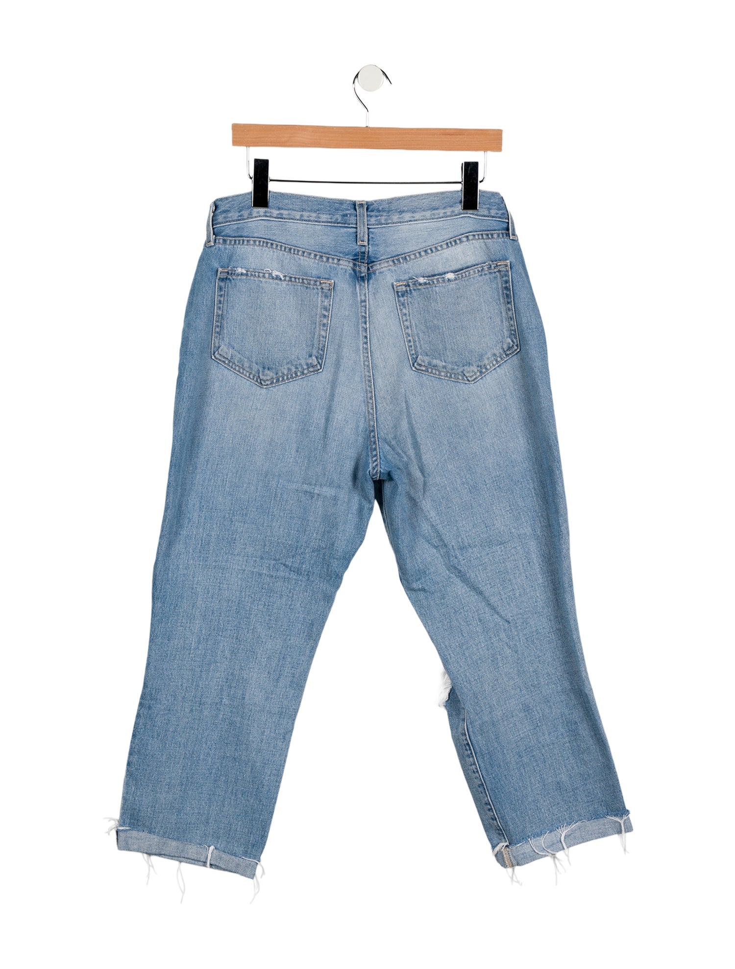 L'Agence Mid-Rise Straight Leg Jeans