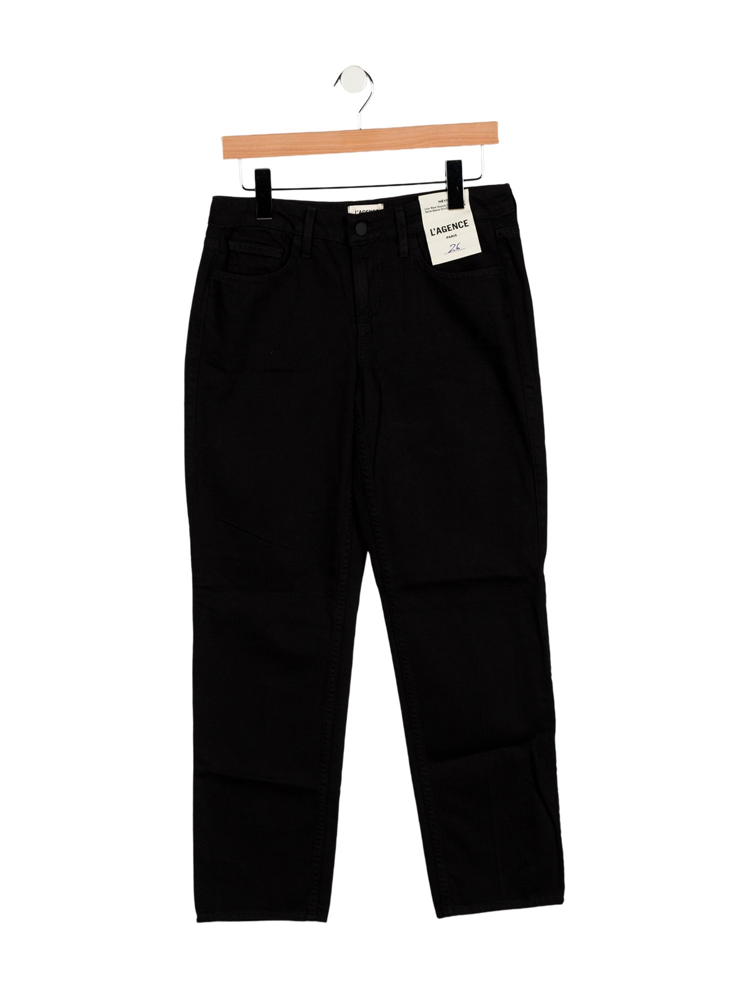 L'Agence Mid-Rise Straight Leg Jeans