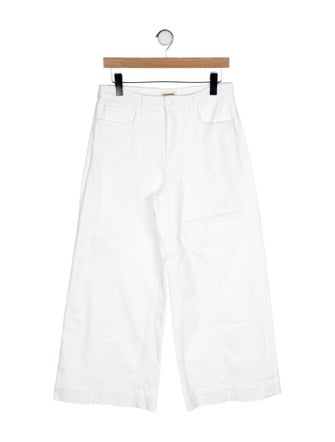 L'Agence Mid-Rise Wide Leg Jeans