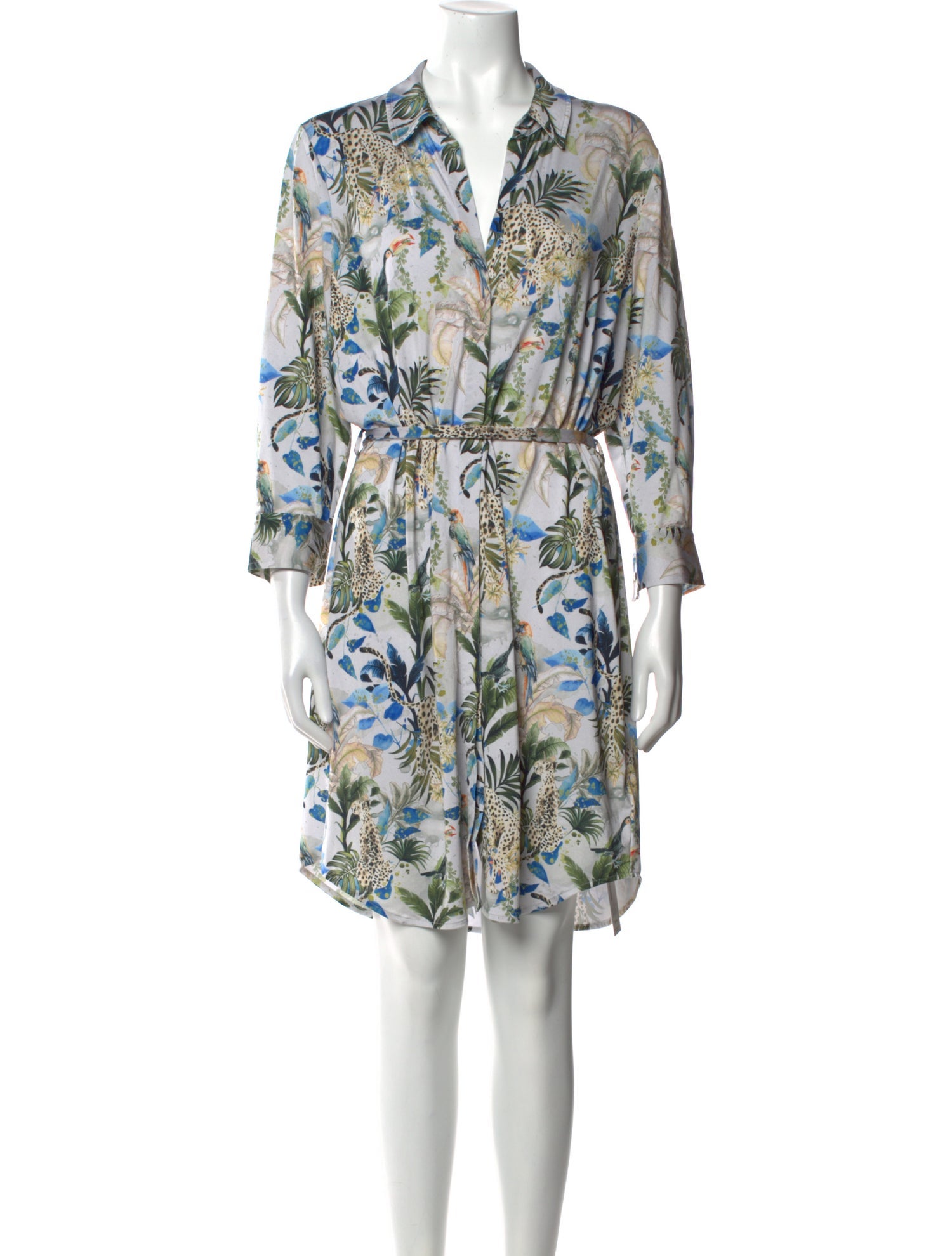 L'Agence Printed Knee-Length Dress