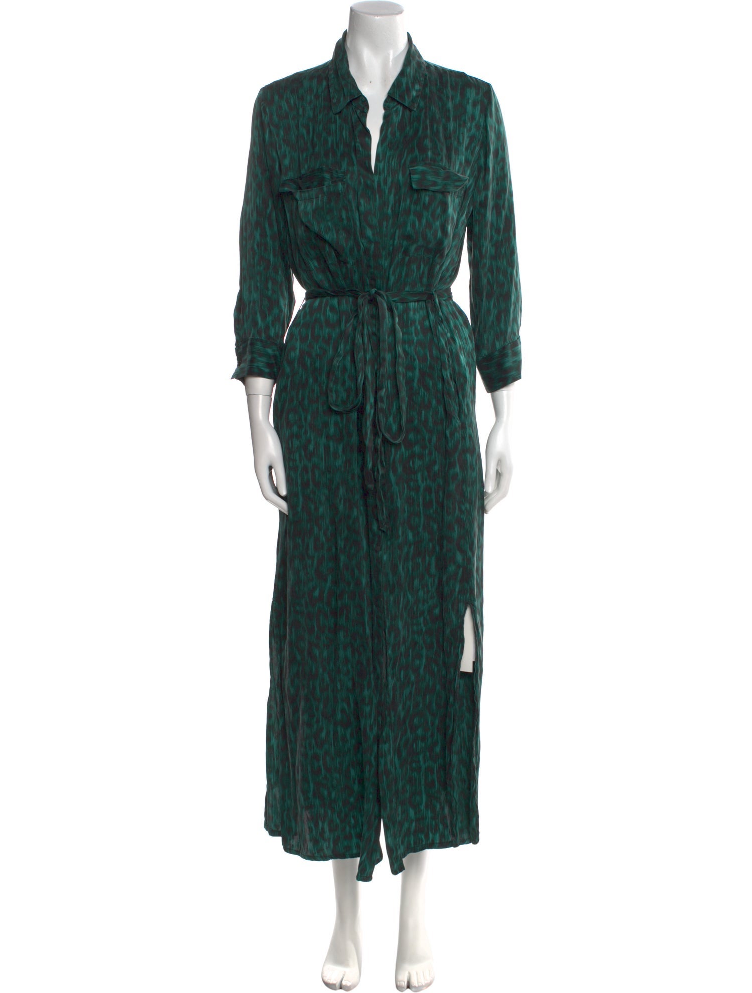 L'Agence Silk Long Dress