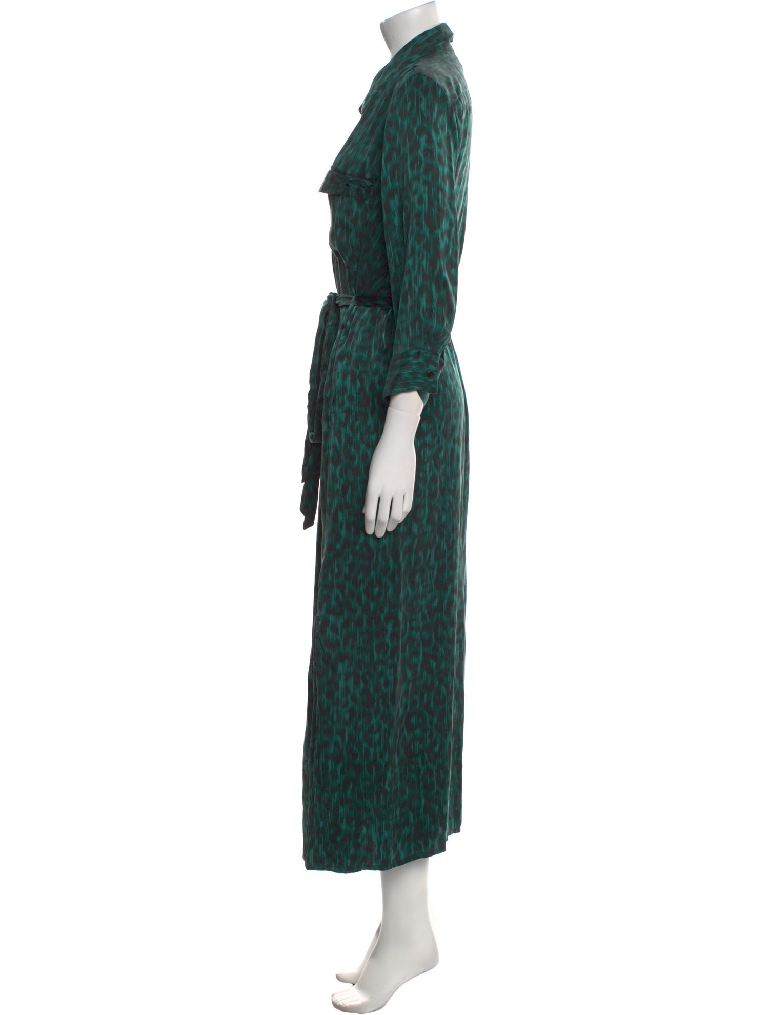 L'Agence Silk Long Dress