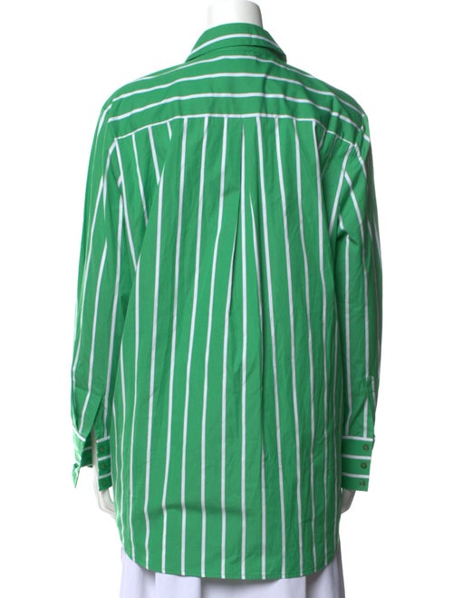 L'Agence Striped Long Sleeve Button-Up Top