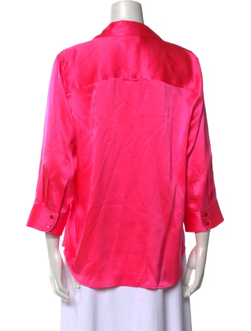 L'Agence Silk V-Neck Blouse