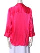 L'Agence Silk V-Neck Blouse