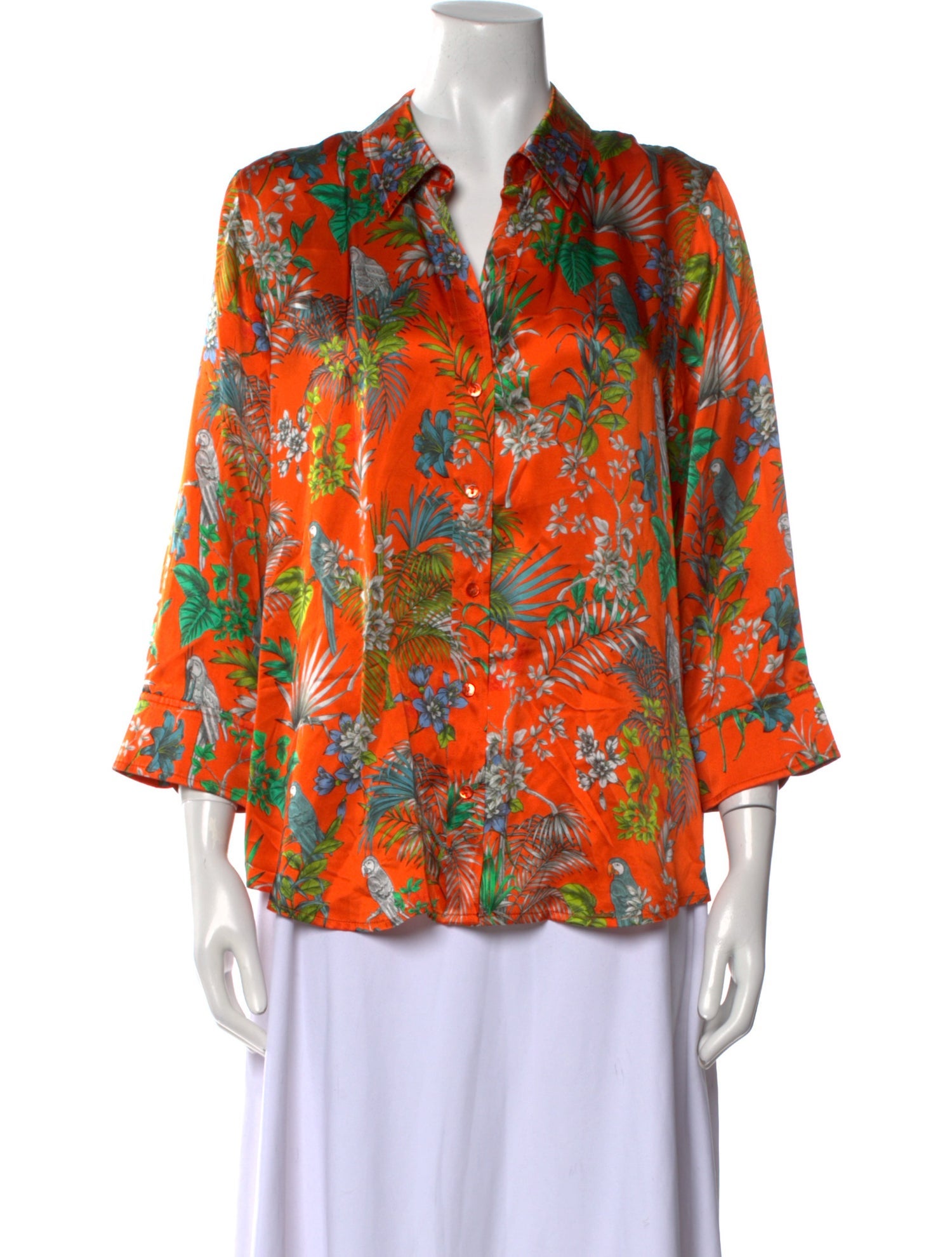 L'Agence Silk Floral Print Blouse w/ Tags