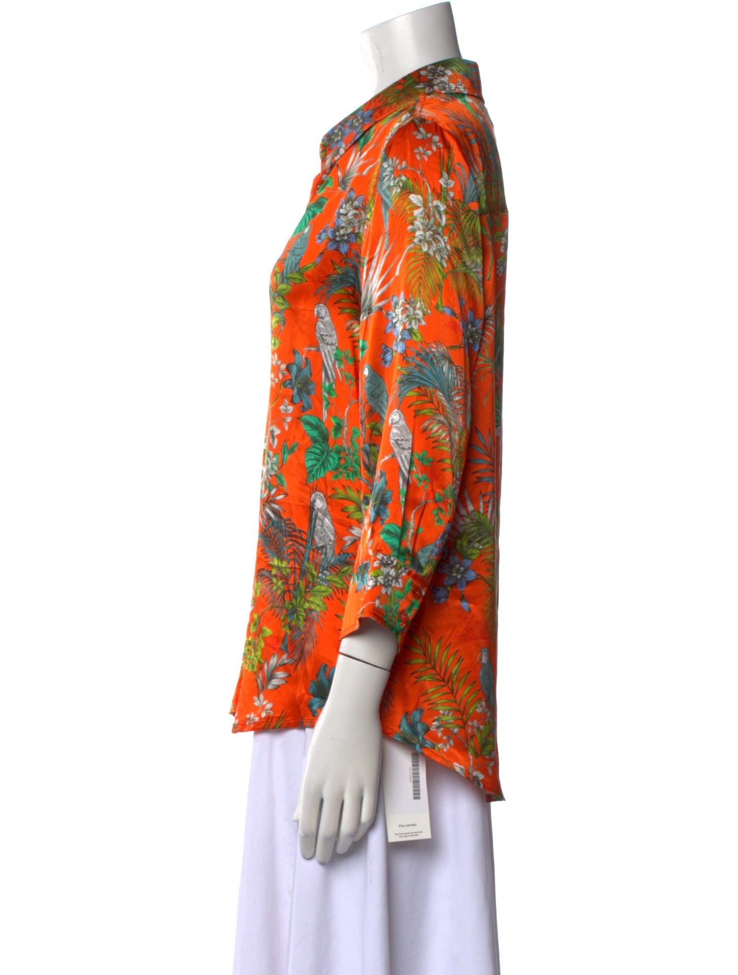 L'Agence Silk Floral Print Blouse w/ Tags