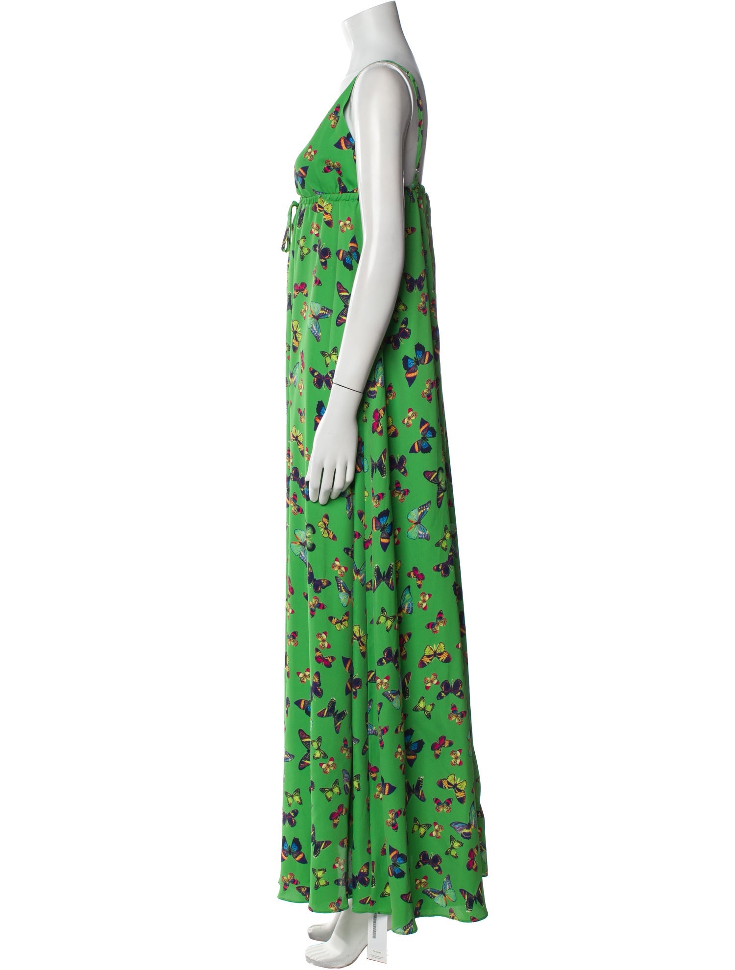 L'Agence Floral Print Long Dress