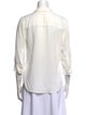 L'Agence Three-Quarter Sleeve Button-Up Top