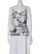 L'Agence Silk Printed Top