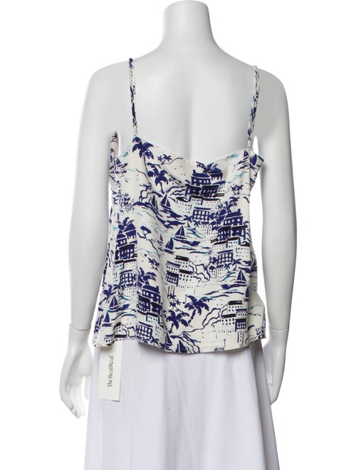 L'Agence Silk Printed Top