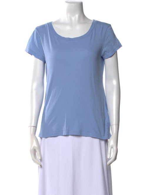 L'Agence Scoop Neck Short Sleeve T-Shirt