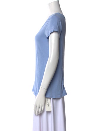 L'Agence Scoop Neck Short Sleeve T-Shirt