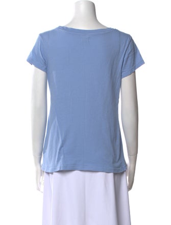 L'Agence Scoop Neck Short Sleeve T-Shirt