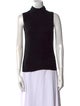 L'Agence Turtleneck Sleeveless Top