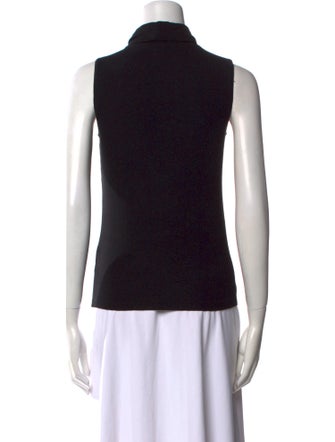 L'Agence Turtleneck Sleeveless Top