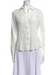 L'Agence Silk Long Sleeve Button-Up Top