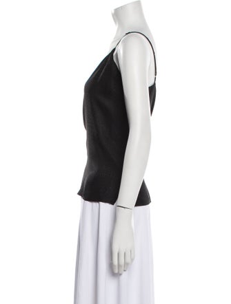 L'Agence Silk V-Neck Top