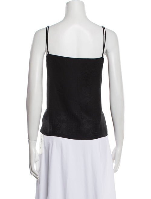 L'Agence Silk V-Neck Top