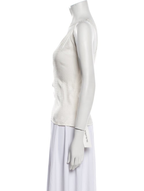 L'Agence Silk V-Neck Top