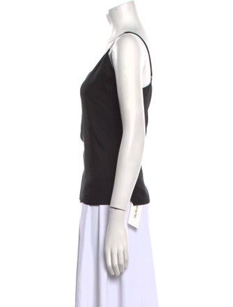 L'Agence Silk V-Neck Top