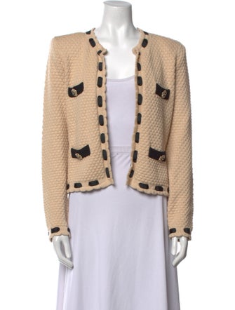 L'Agence Printed Open Front Sweater