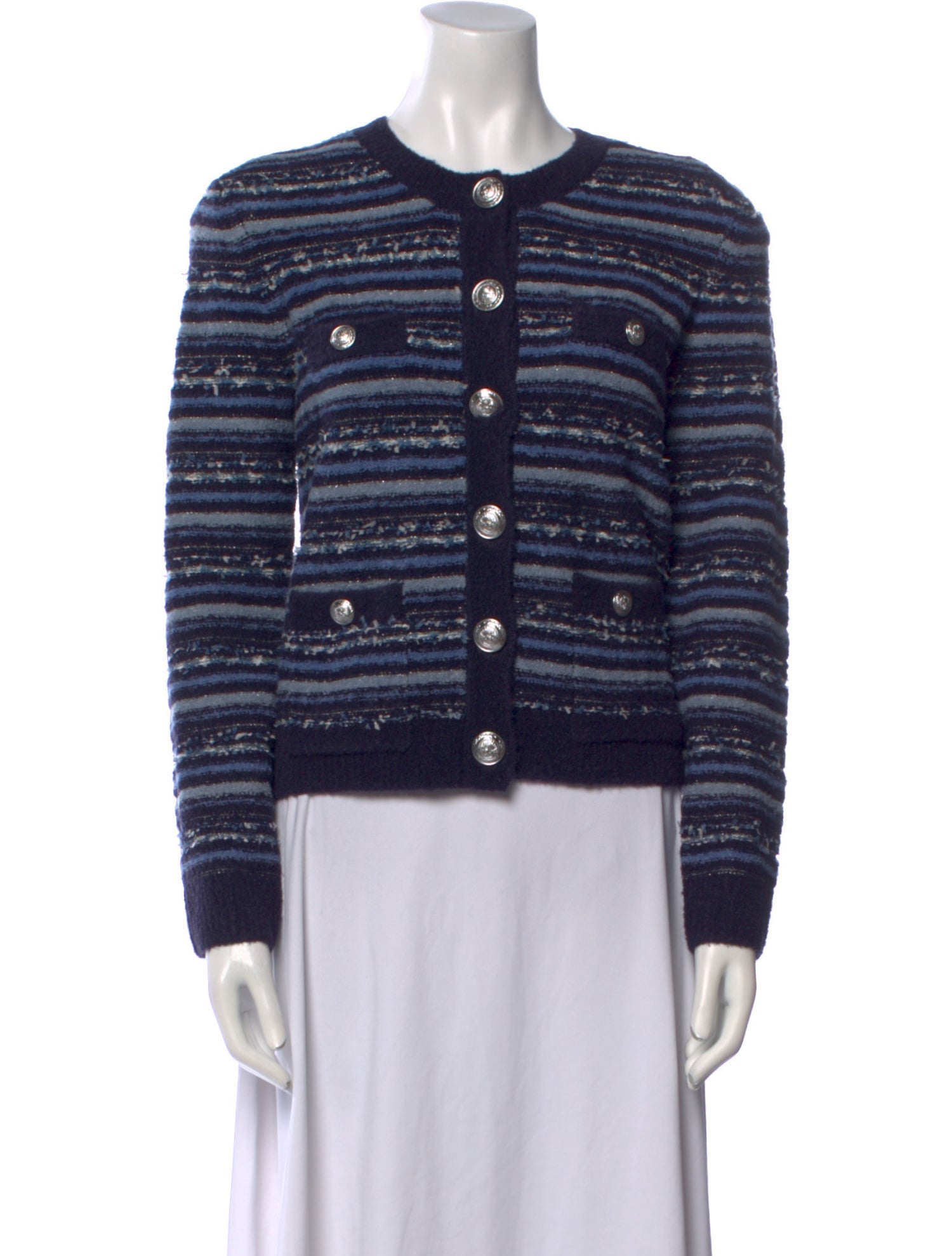 L'Agence Striped Crew Neck Sweater w/ Tags