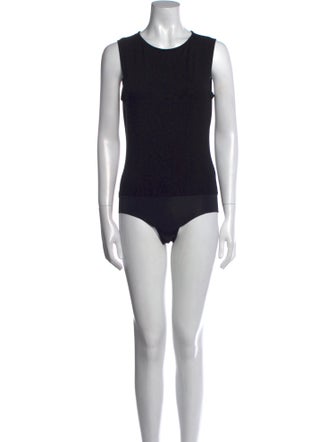 L'Agence Crew Neck Sleeveless Bodysuit