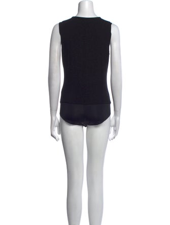 L'Agence Crew Neck Sleeveless Bodysuit