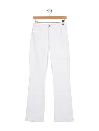 L'Agence Mid-Rise Straight Leg Jeans