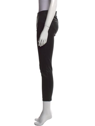 L'Agence Lamb Leather Skinny Leg Pants
