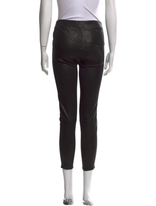 L'Agence Lamb Leather Skinny Leg Pants
