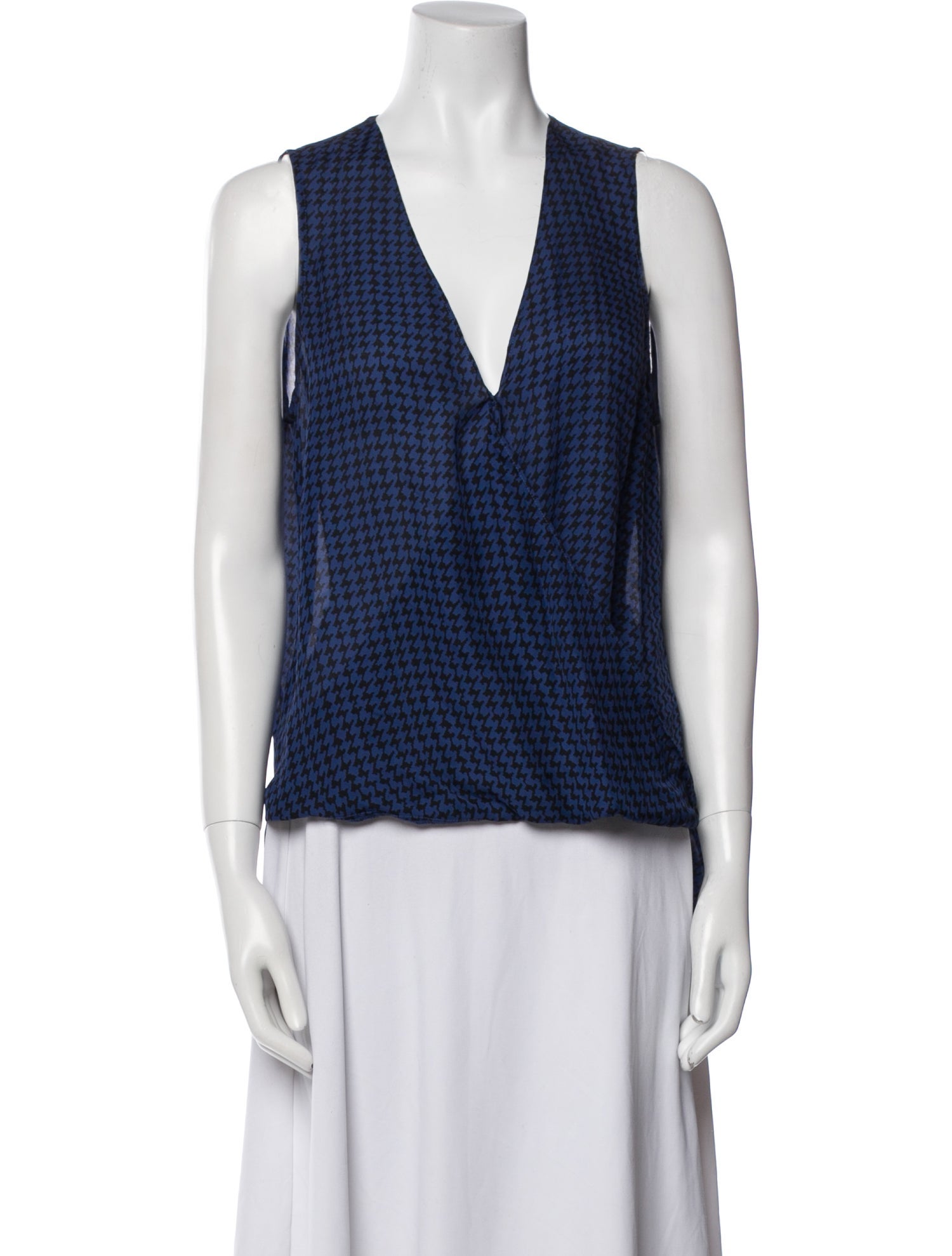 L'Agence Silk Printed Top