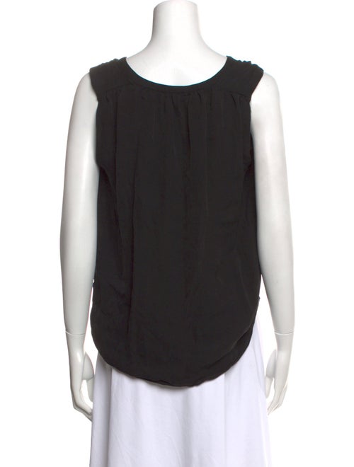 L'Agence Silk V-Neck Crop Top